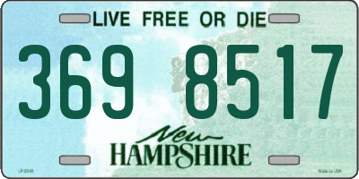 NH license plate 3698517