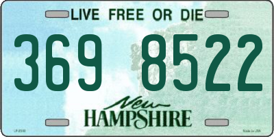NH license plate 3698522