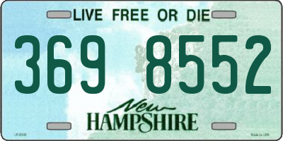 NH license plate 3698552