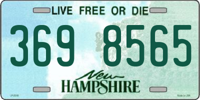 NH license plate 3698565