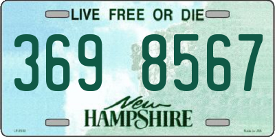 NH license plate 3698567