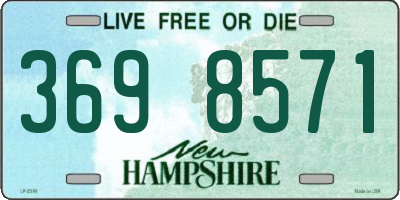 NH license plate 3698571