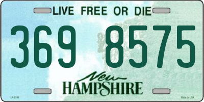 NH license plate 3698575