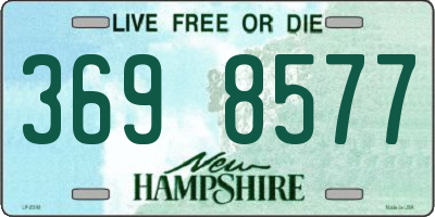NH license plate 3698577