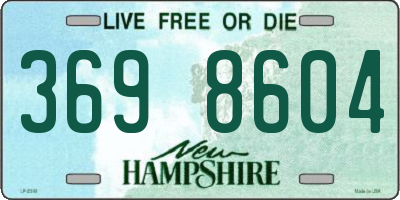 NH license plate 3698604