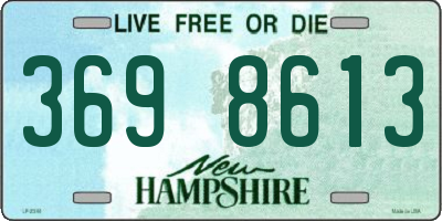 NH license plate 3698613