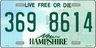 NH license plate 3698614