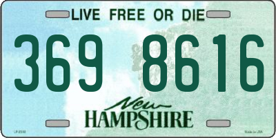NH license plate 3698616