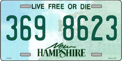 NH license plate 3698623