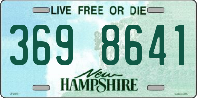 NH license plate 3698641