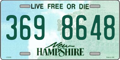 NH license plate 3698648