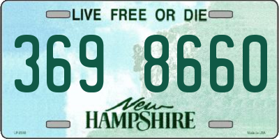 NH license plate 3698660