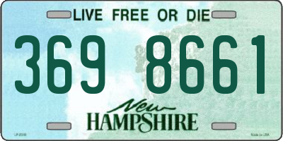 NH license plate 3698661