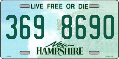 NH license plate 3698690