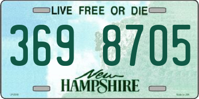 NH license plate 3698705