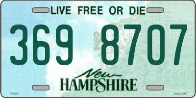 NH license plate 3698707