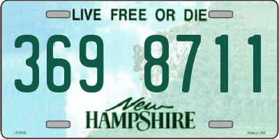 NH license plate 3698711