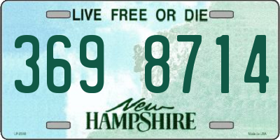 NH license plate 3698714