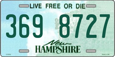 NH license plate 3698727