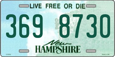 NH license plate 3698730