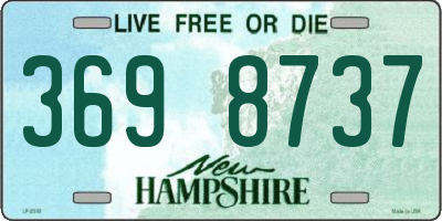NH license plate 3698737