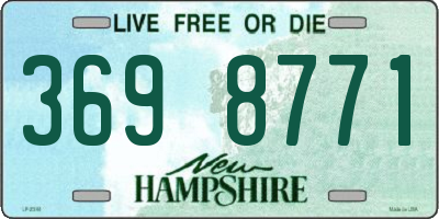 NH license plate 3698771