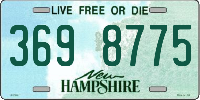 NH license plate 3698775