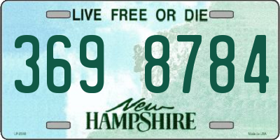 NH license plate 3698784