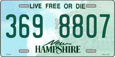 NH license plate 3698807