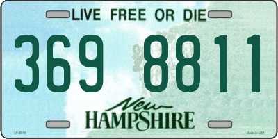 NH license plate 3698811