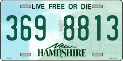 NH license plate 3698813