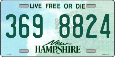 NH license plate 3698824