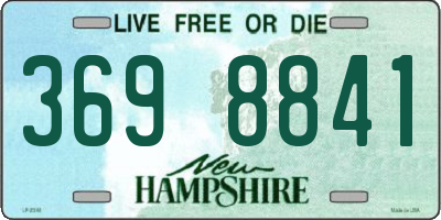 NH license plate 3698841