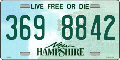 NH license plate 3698842