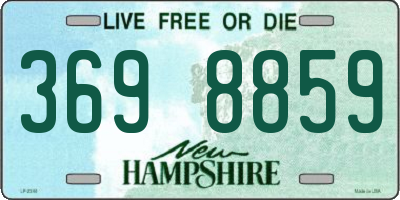 NH license plate 3698859
