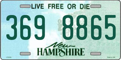NH license plate 3698865