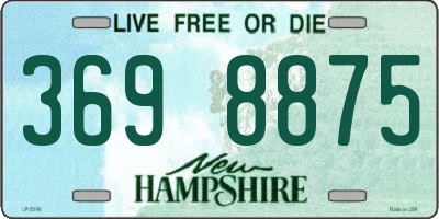 NH license plate 3698875
