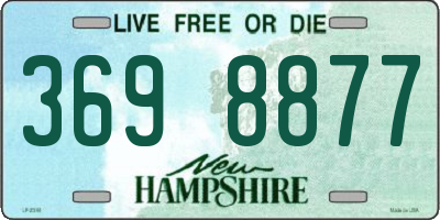 NH license plate 3698877