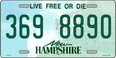 NH license plate 3698890