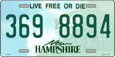 NH license plate 3698894