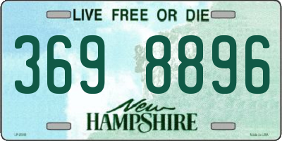 NH license plate 3698896