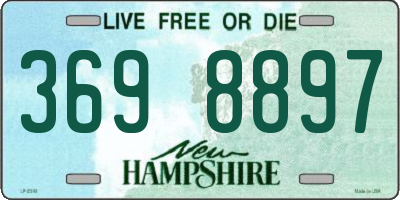 NH license plate 3698897