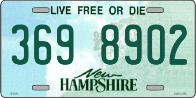 NH license plate 3698902