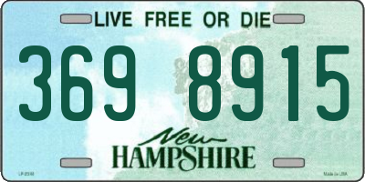 NH license plate 3698915