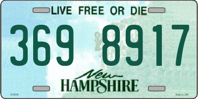 NH license plate 3698917