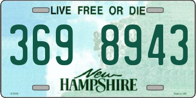 NH license plate 3698943