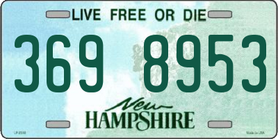 NH license plate 3698953