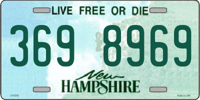 NH license plate 3698969