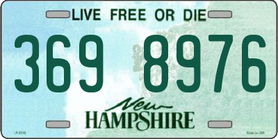 NH license plate 3698976