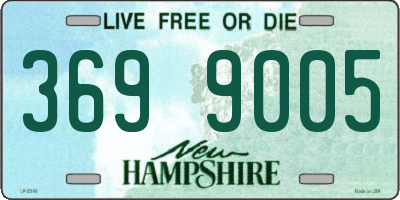 NH license plate 3699005